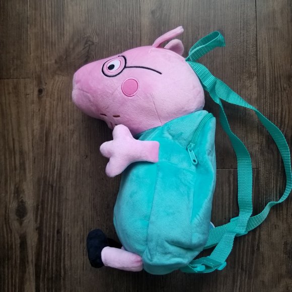 Peppa Pig Plush Backpack - Daddy Pig - Picture 2 of 6